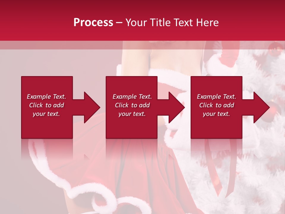 Woman Claus Xmas PowerPoint Template