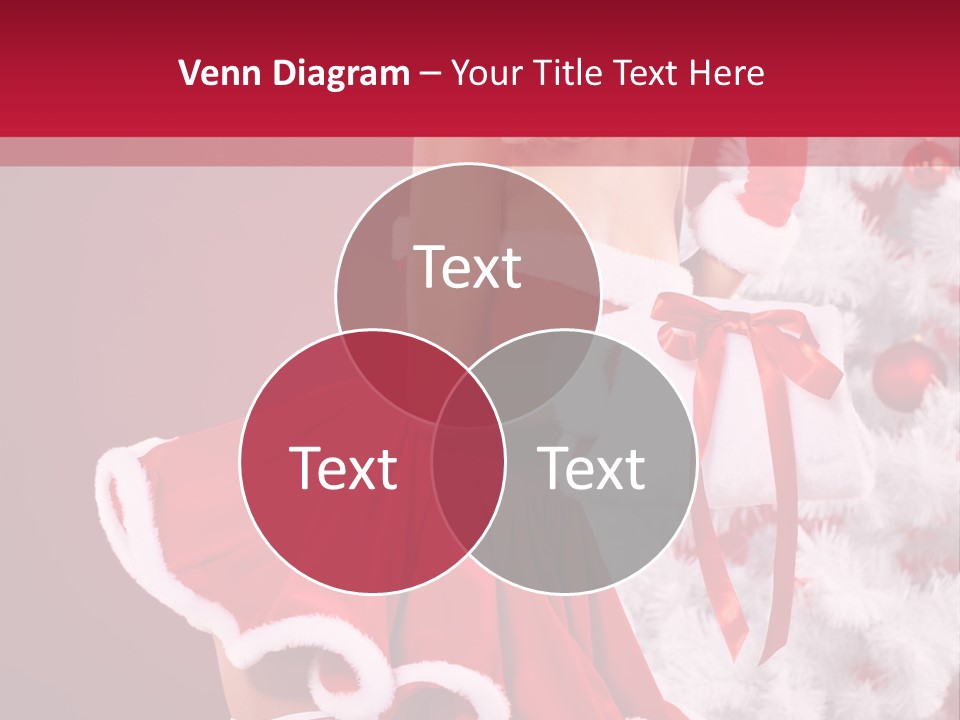 Woman Claus Xmas PowerPoint Template