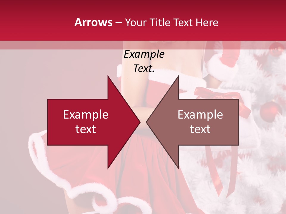 Woman Claus Xmas PowerPoint Template