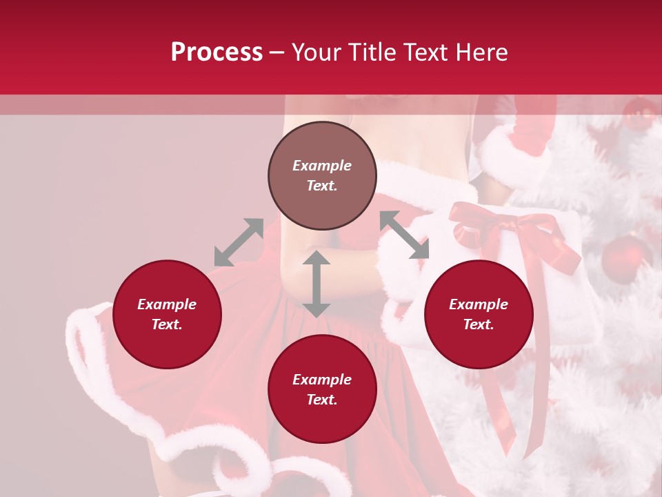Woman Claus Xmas PowerPoint Template