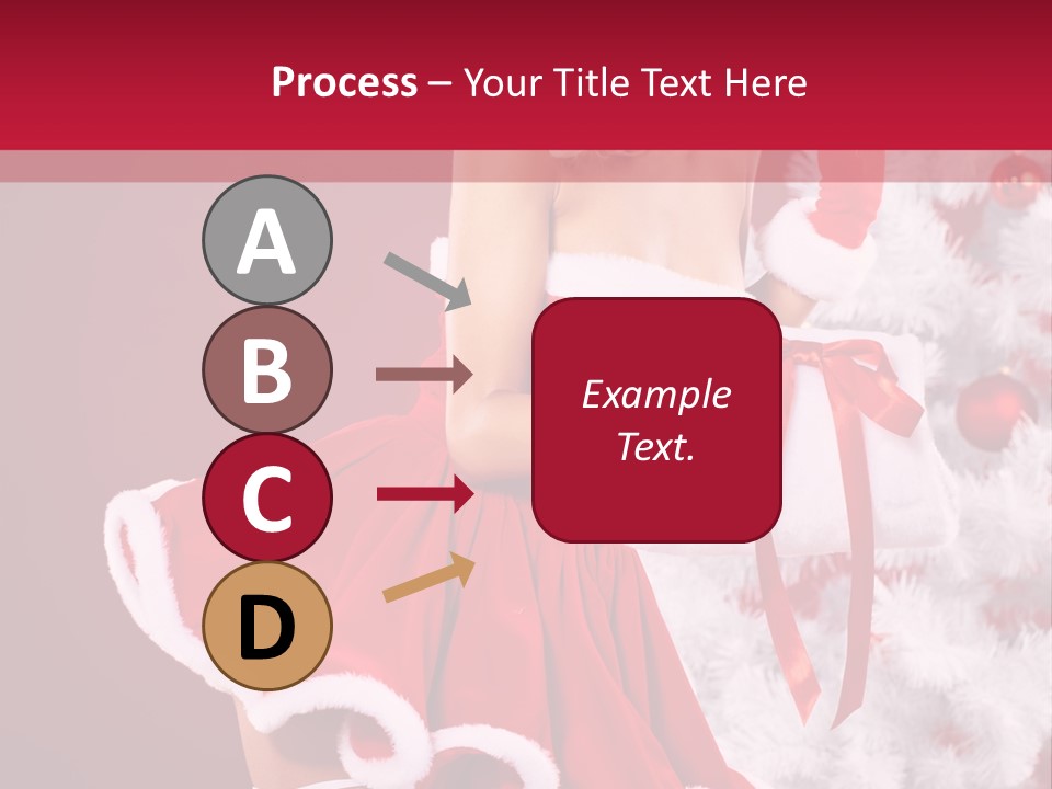 Woman Claus Xmas PowerPoint Template