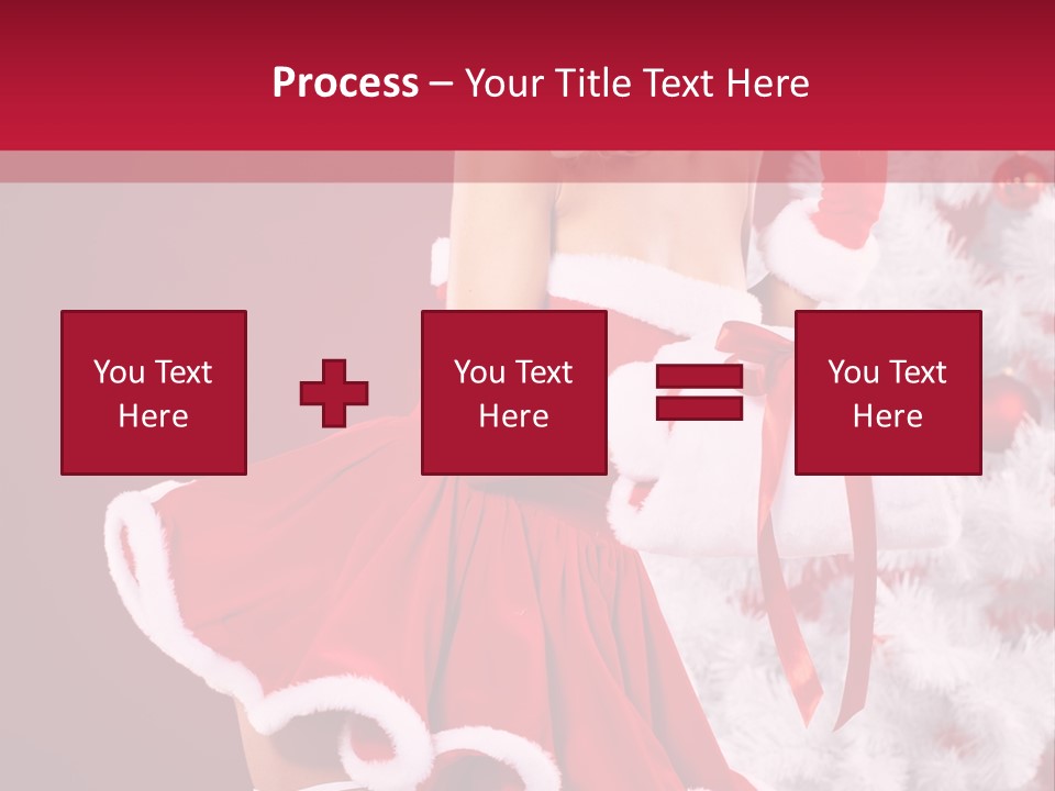 Woman Claus Xmas PowerPoint Template