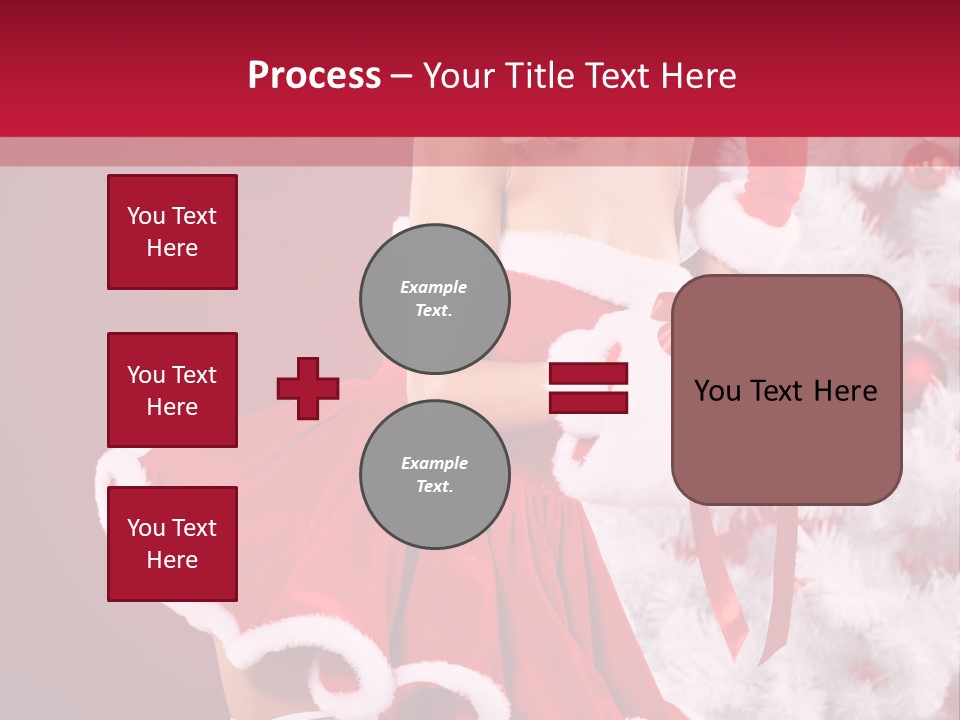 Woman Claus Xmas PowerPoint Template