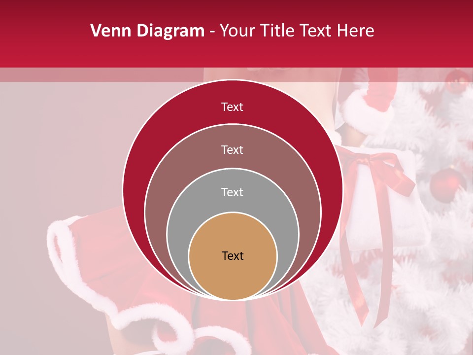 Woman Claus Xmas PowerPoint Template