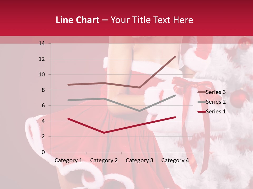 Woman Claus Xmas PowerPoint Template