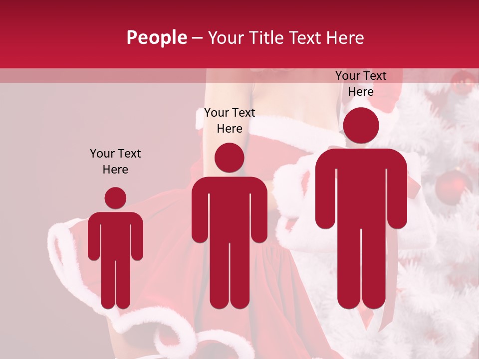 Woman Claus Xmas PowerPoint Template