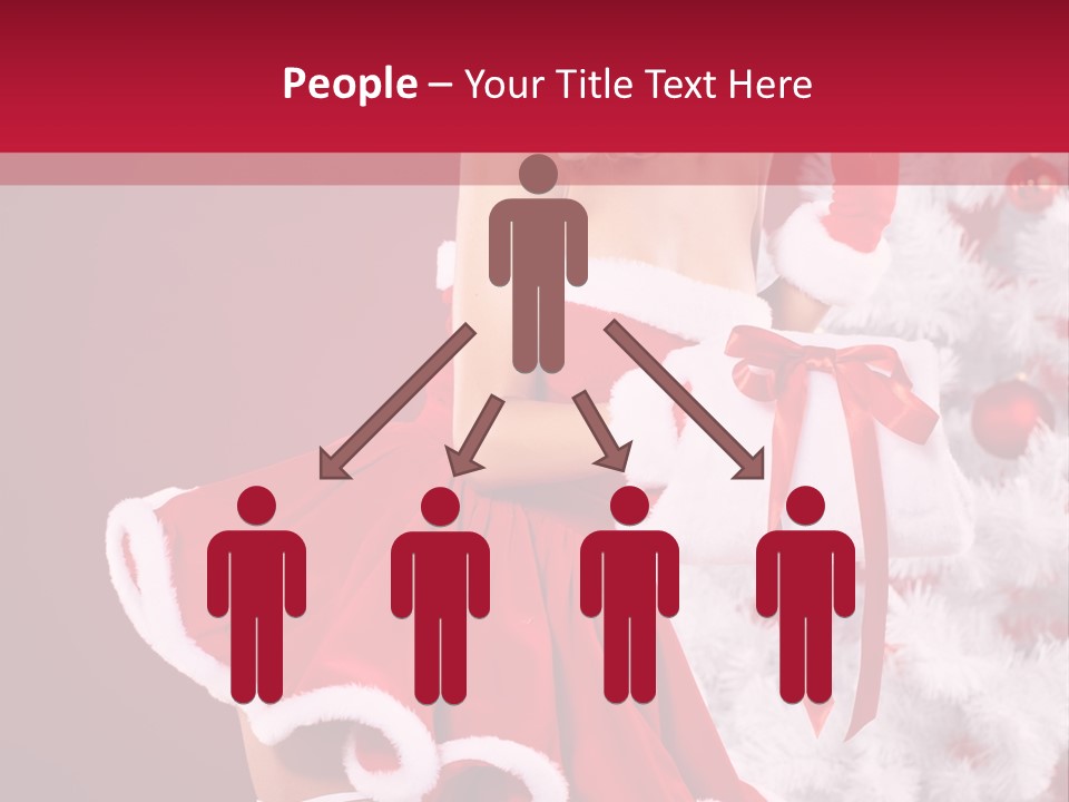 Woman Claus Xmas PowerPoint Template