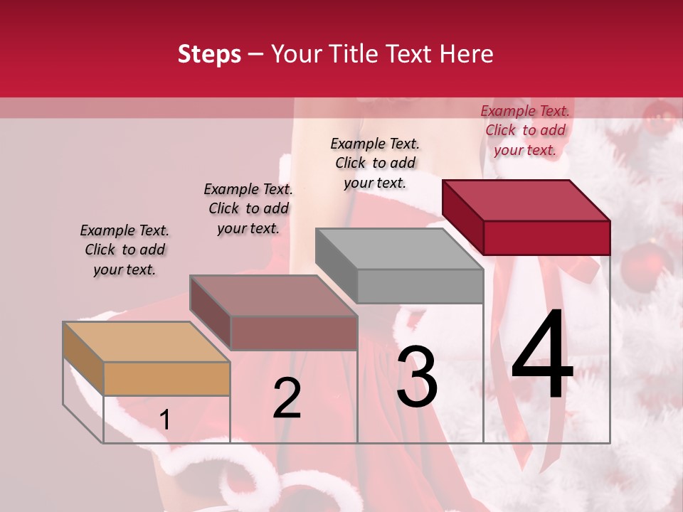 Woman Claus Xmas PowerPoint Template