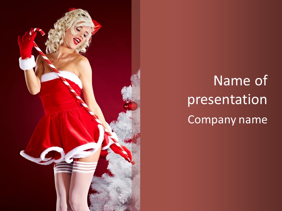 Hat Fur Pin PowerPoint Template