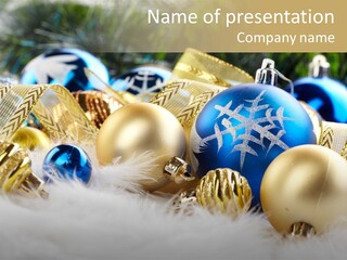 Object Winter Picture PowerPoint Template