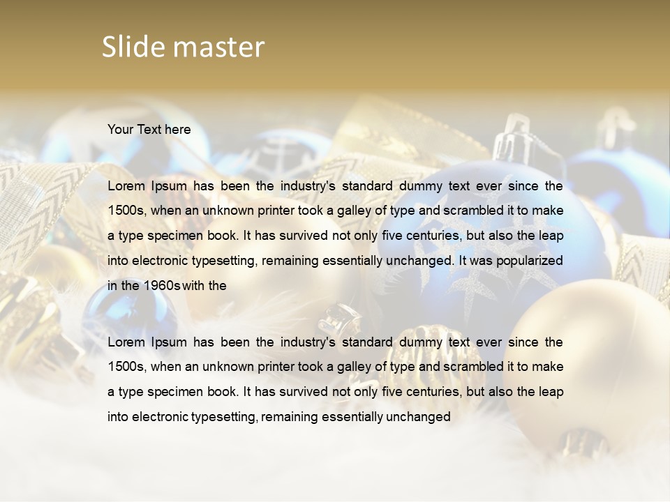 Object Winter Picture PowerPoint Template