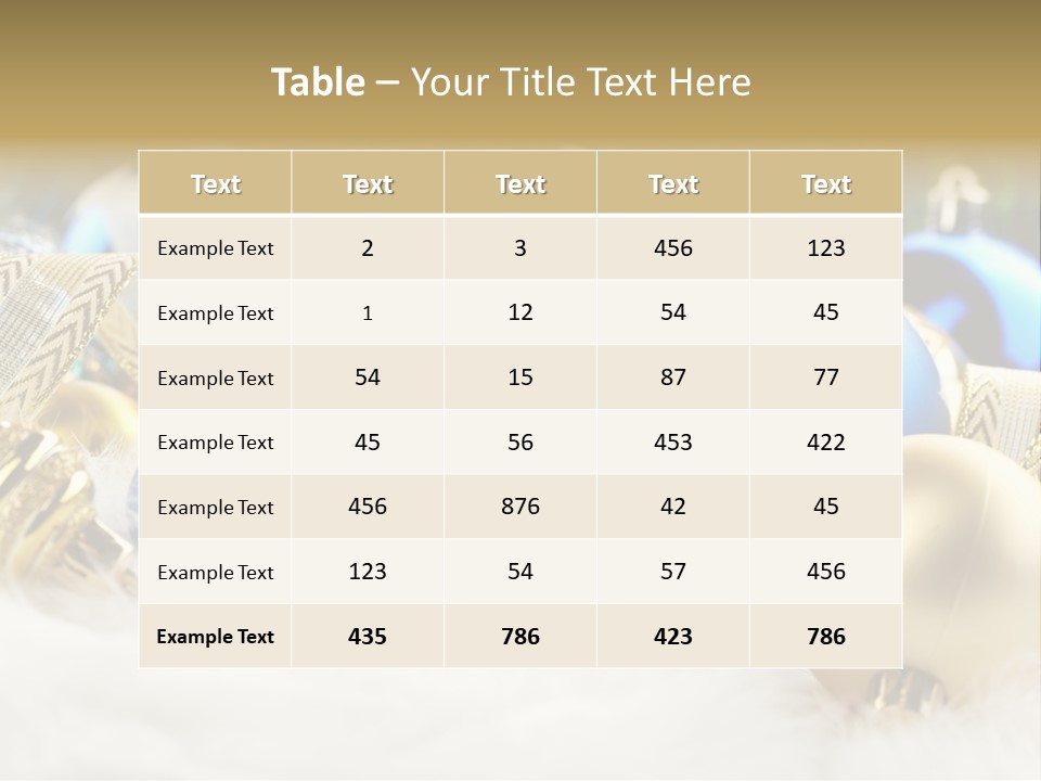 Object Winter Picture PowerPoint Template