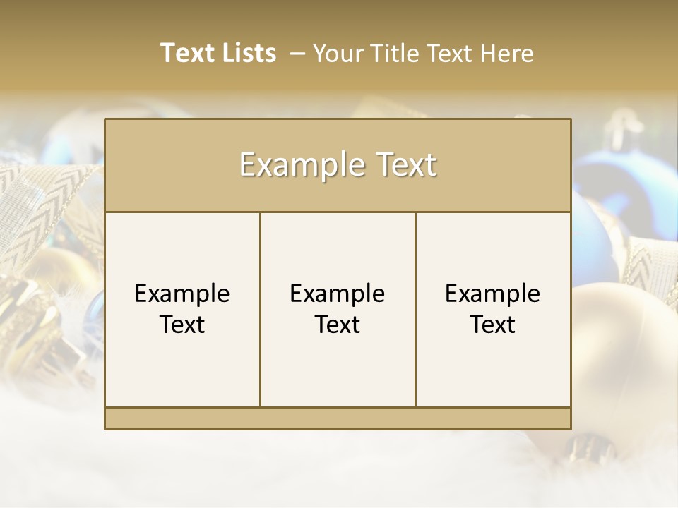 Object Winter Picture PowerPoint Template