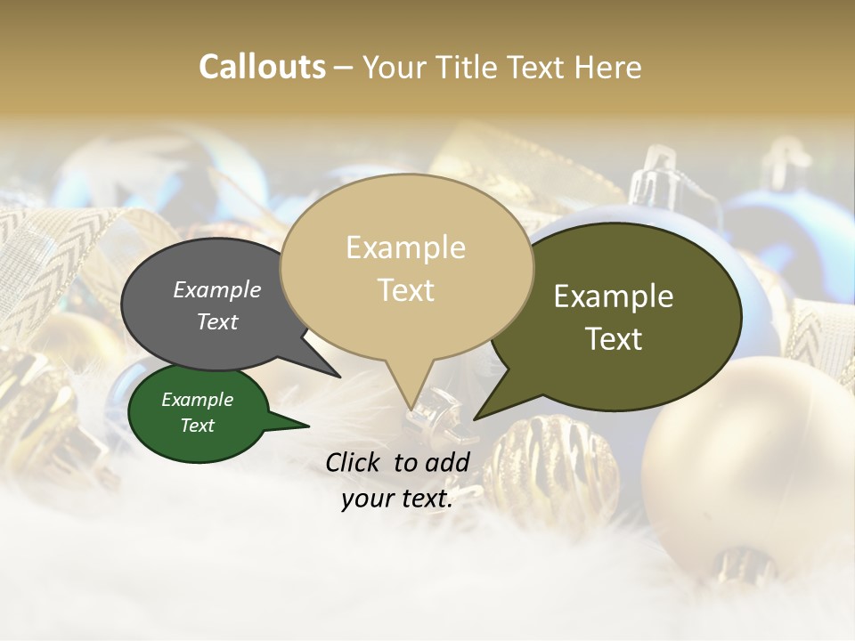 Object Winter Picture PowerPoint Template