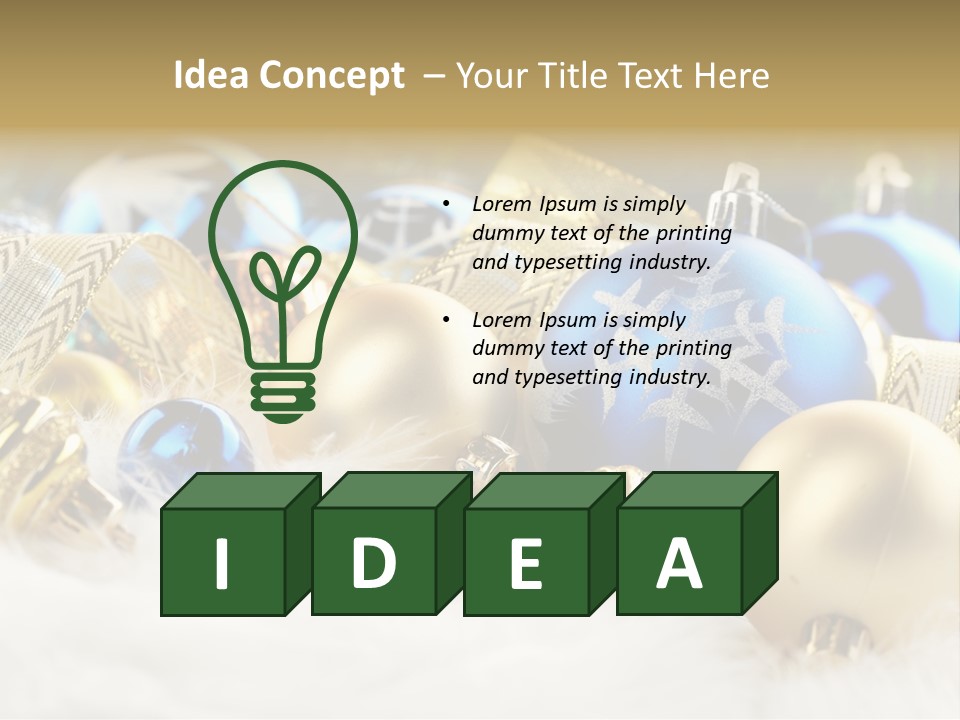 Object Winter Picture PowerPoint Template