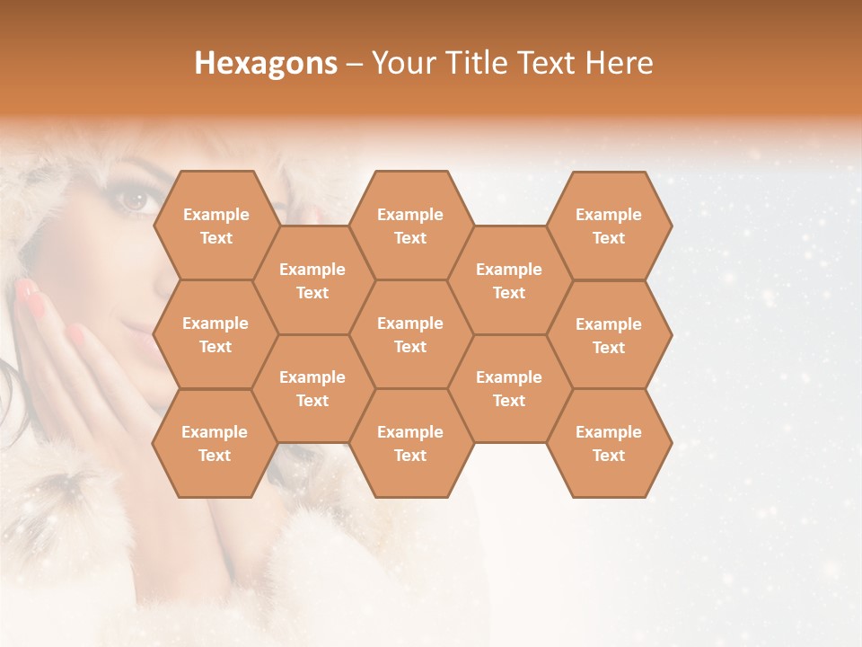 Portrait Woman Cheerful PowerPoint Template