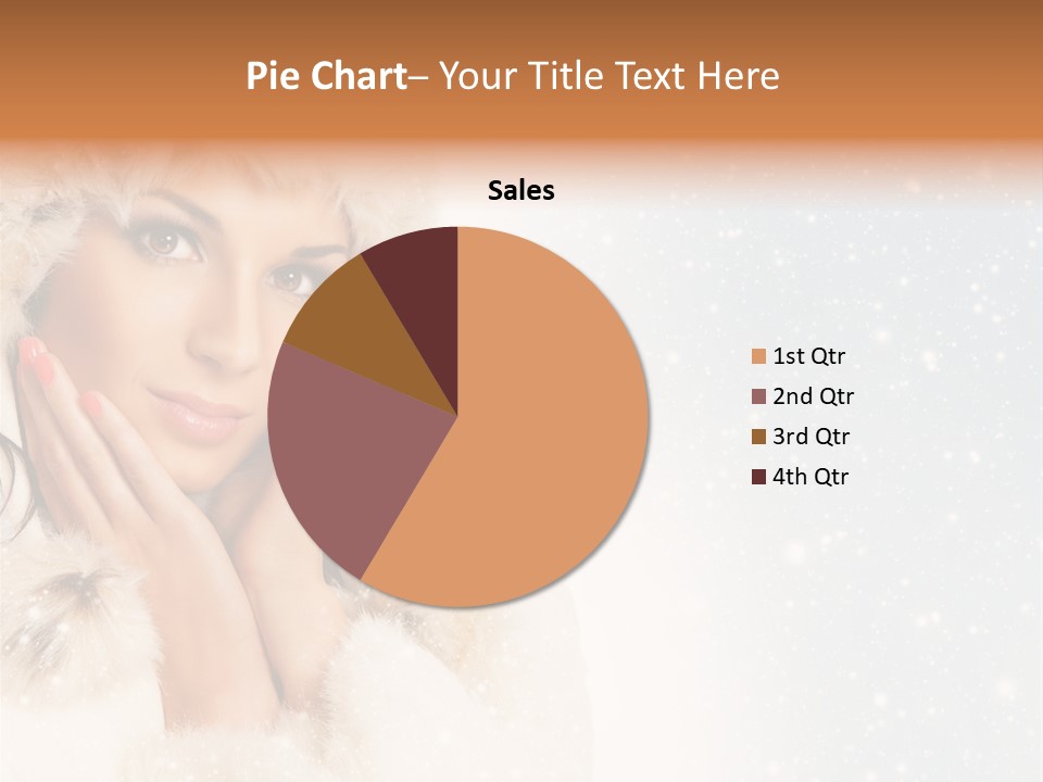 Portrait Woman Cheerful PowerPoint Template