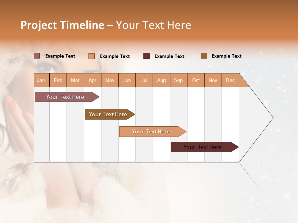 Portrait Woman Cheerful PowerPoint Template