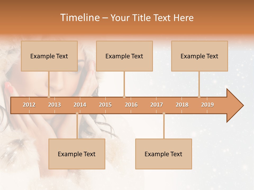Portrait Woman Cheerful PowerPoint Template