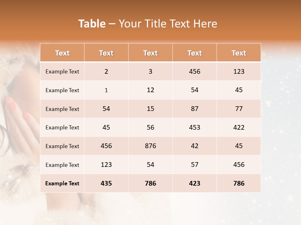 Portrait Woman Cheerful PowerPoint Template