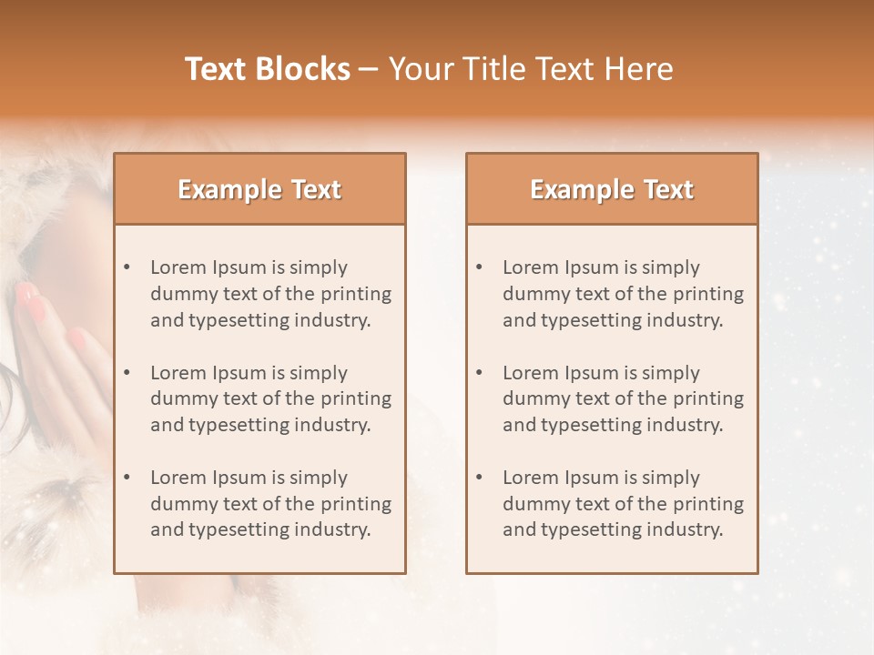 Portrait Woman Cheerful PowerPoint Template