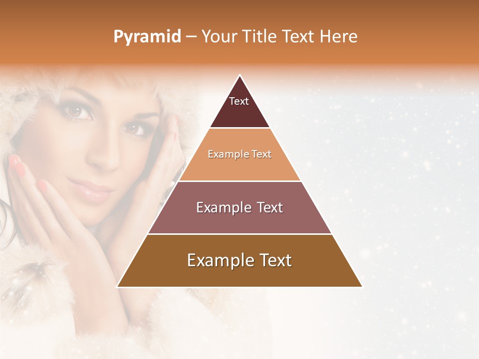 Portrait Woman Cheerful PowerPoint Template