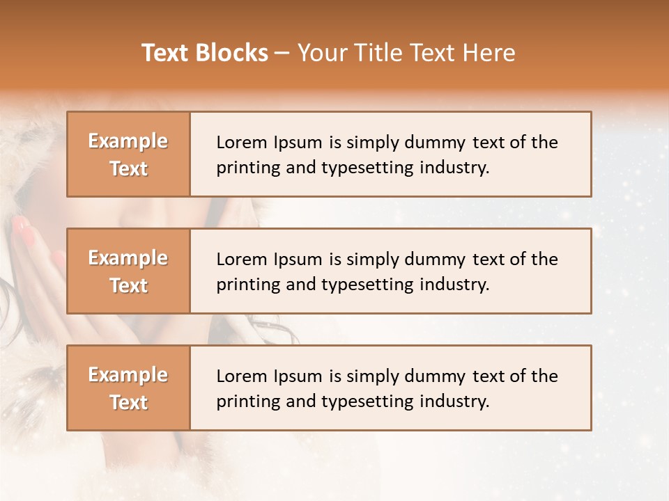 Portrait Woman Cheerful PowerPoint Template