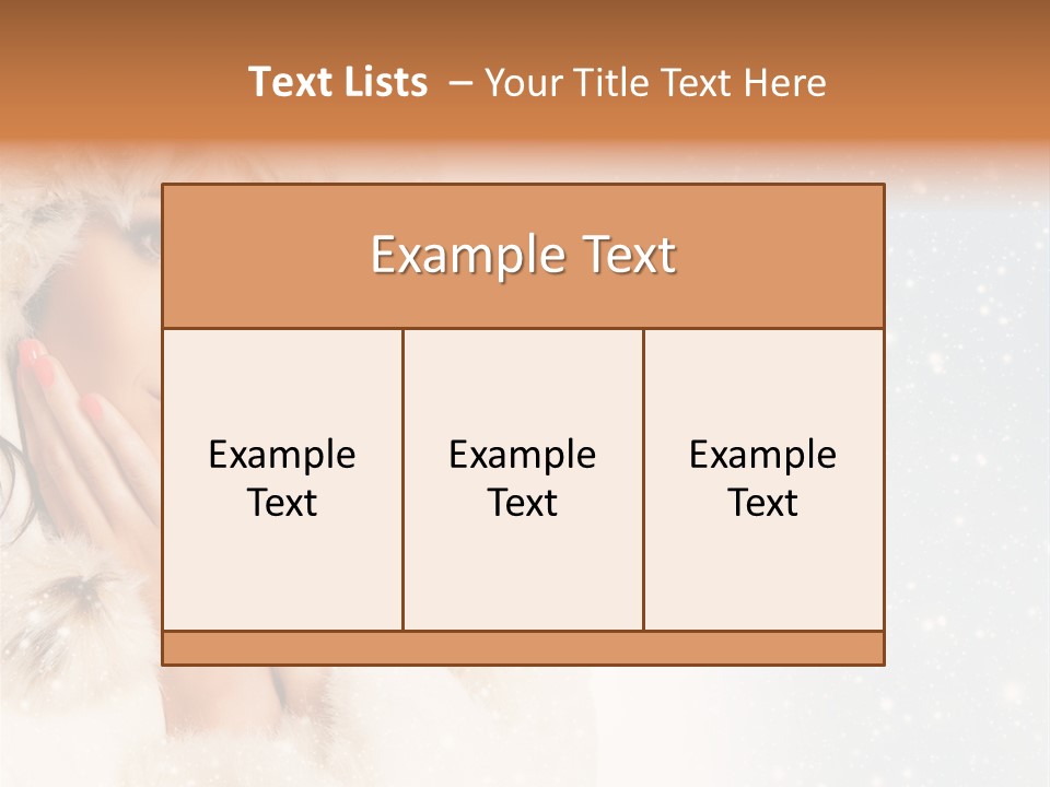 Portrait Woman Cheerful PowerPoint Template