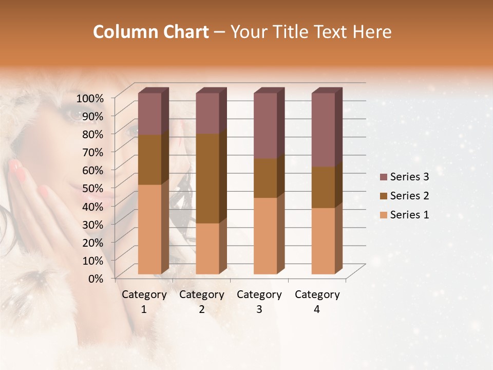 Portrait Woman Cheerful PowerPoint Template