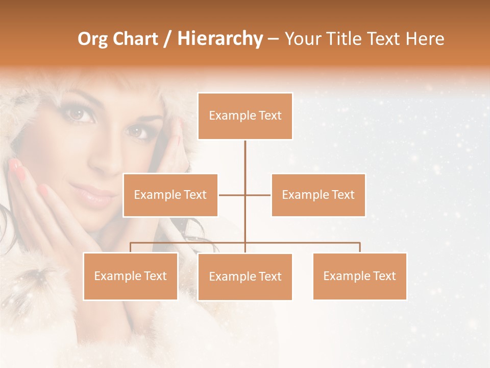 Portrait Woman Cheerful PowerPoint Template