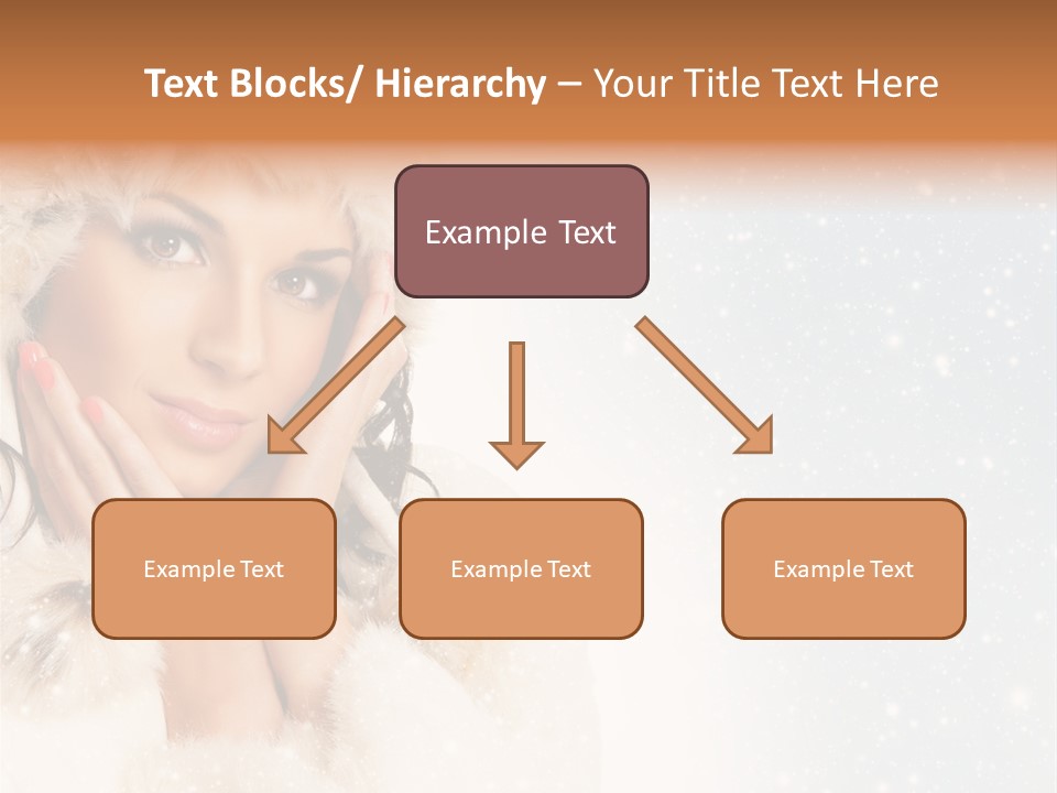 Portrait Woman Cheerful PowerPoint Template