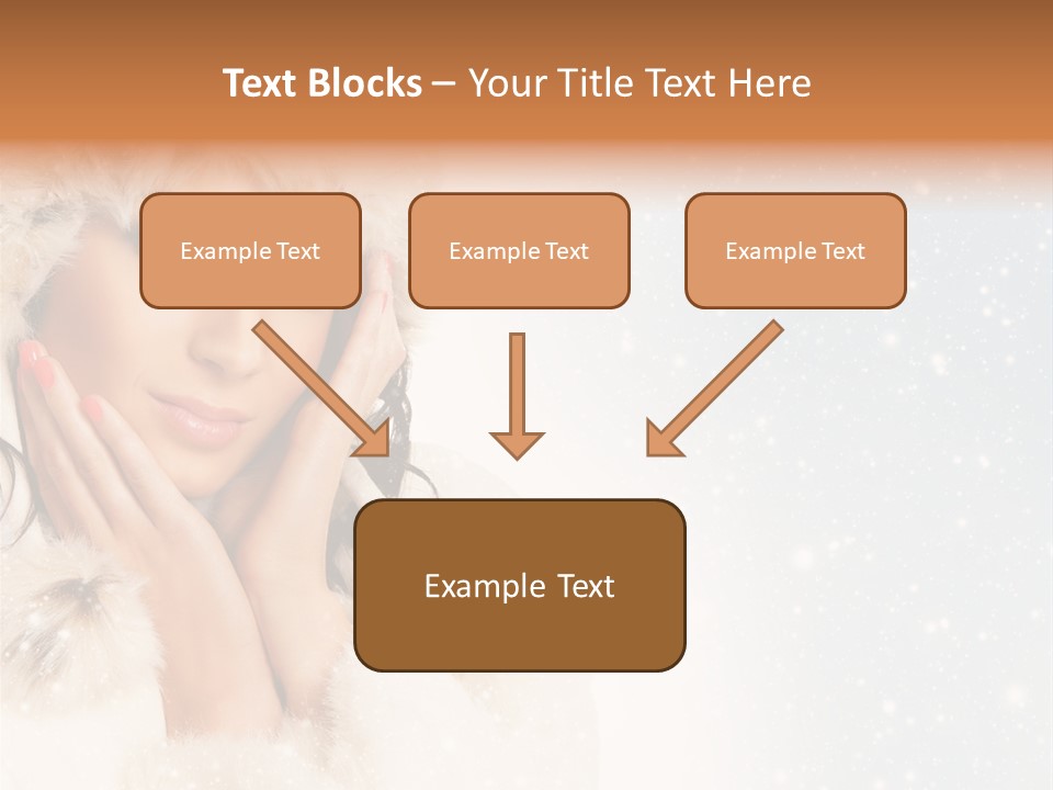 Portrait Woman Cheerful PowerPoint Template