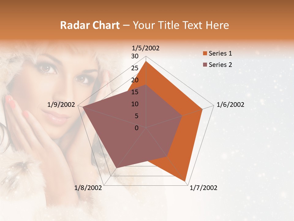 Portrait Woman Cheerful PowerPoint Template