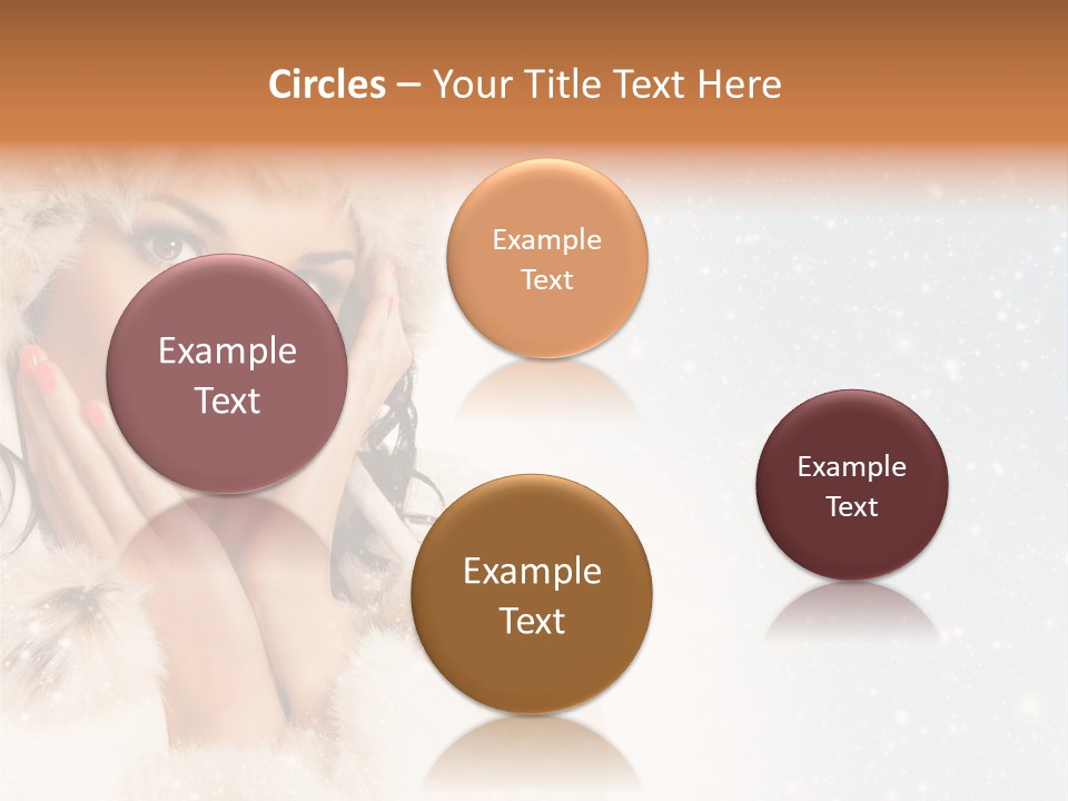 Portrait Woman Cheerful PowerPoint Template