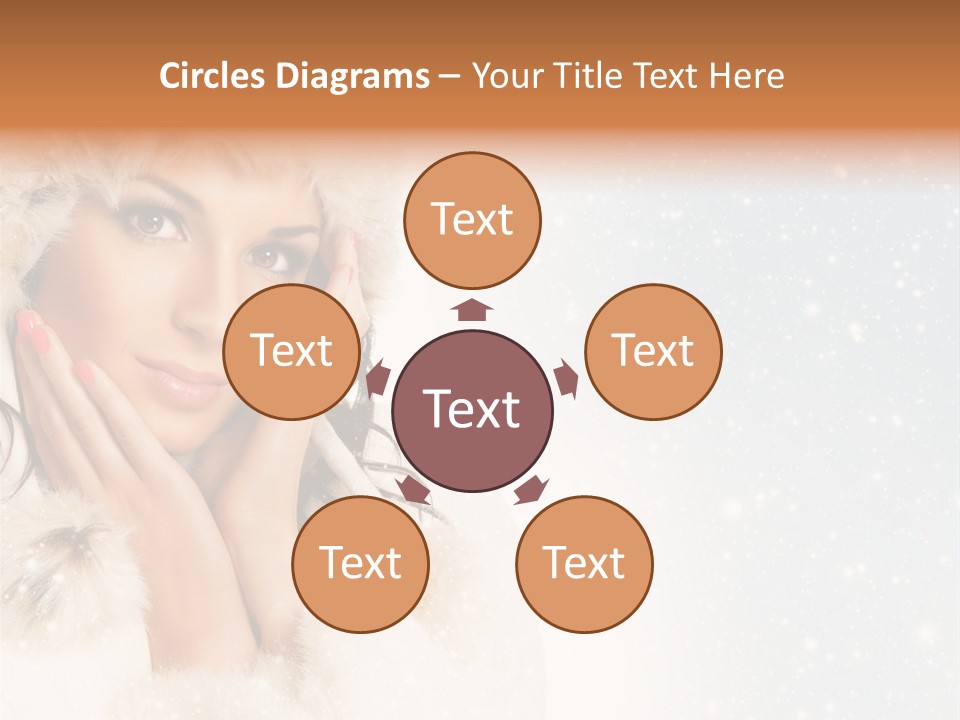 Portrait Woman Cheerful PowerPoint Template