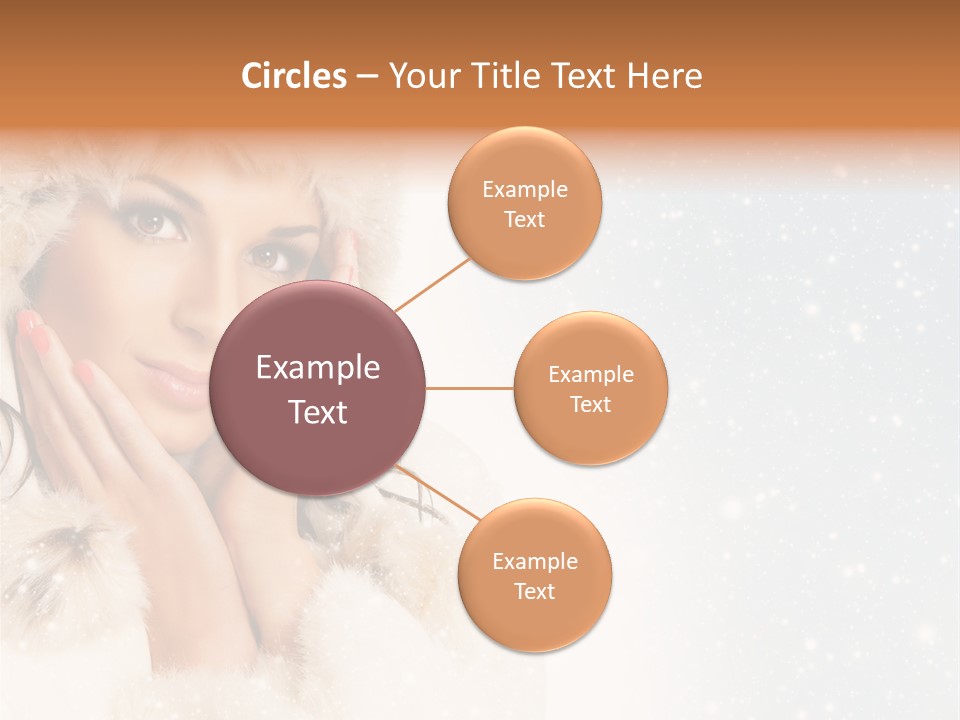 Portrait Woman Cheerful PowerPoint Template