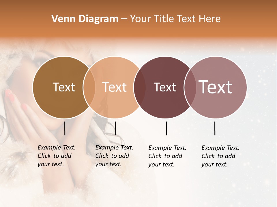 Portrait Woman Cheerful PowerPoint Template