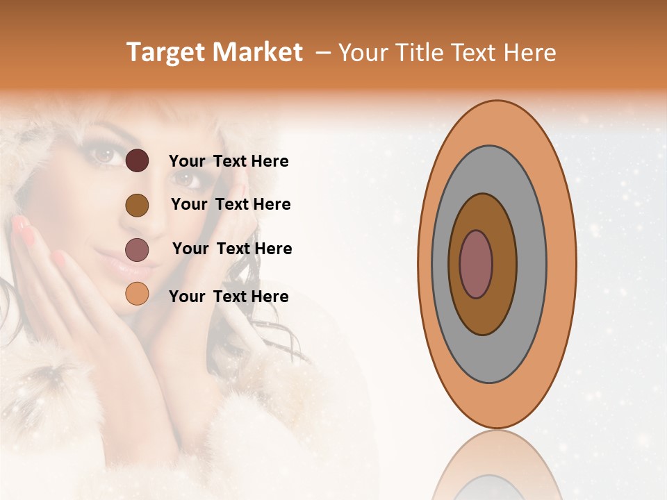 Portrait Woman Cheerful PowerPoint Template