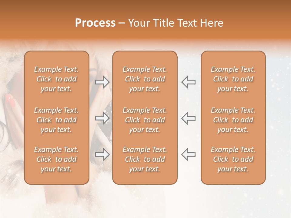Portrait Woman Cheerful PowerPoint Template