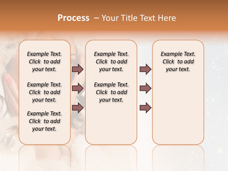 Portrait Woman Cheerful PowerPoint Template