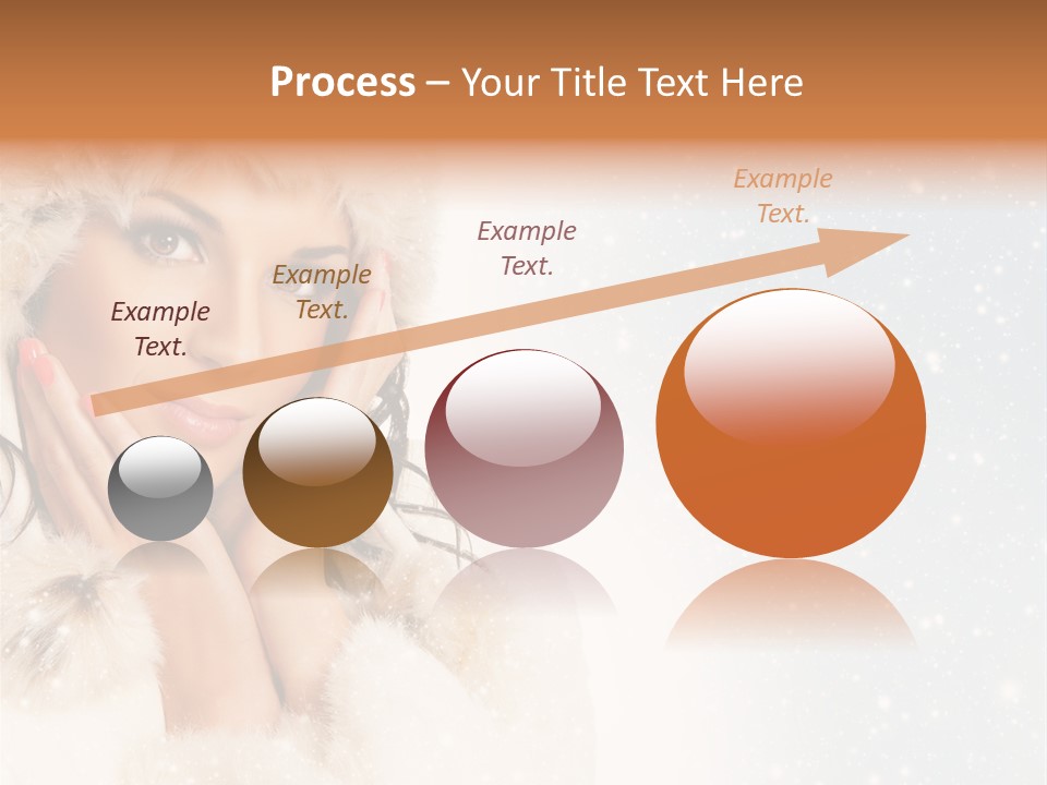 Portrait Woman Cheerful PowerPoint Template