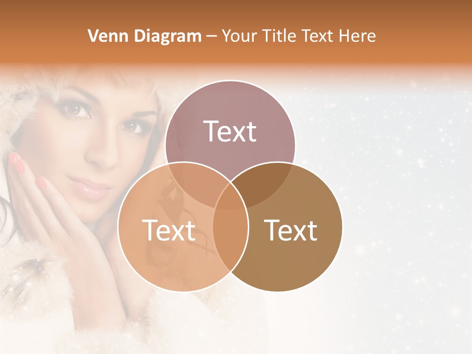 Portrait Woman Cheerful PowerPoint Template