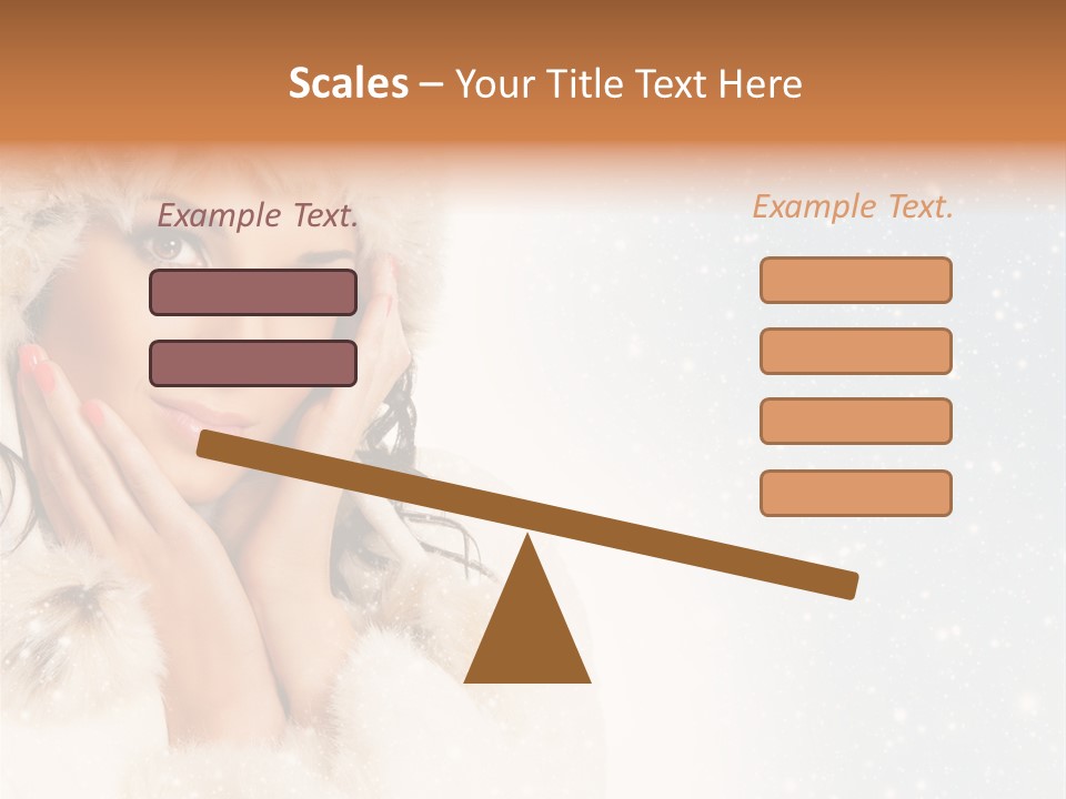 Portrait Woman Cheerful PowerPoint Template