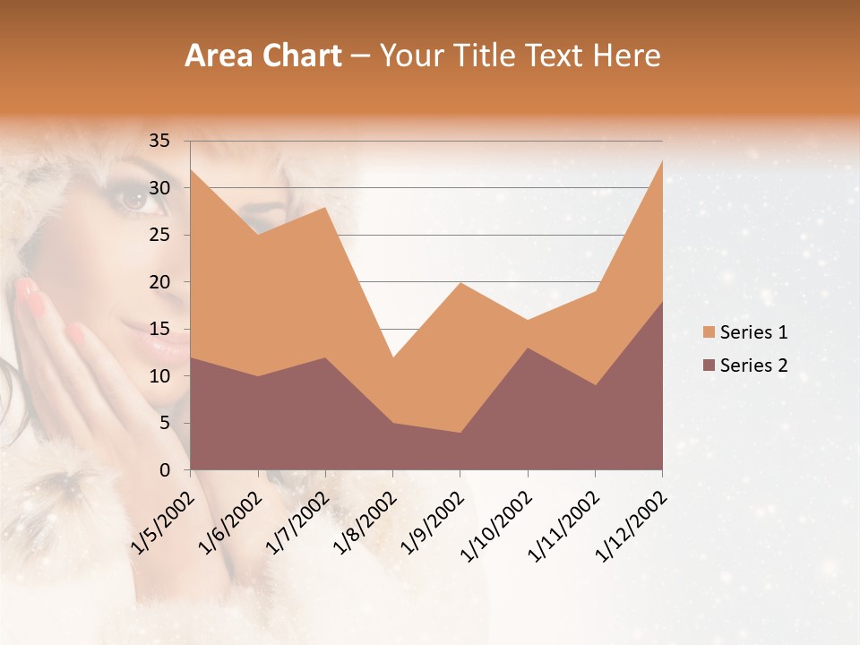 Portrait Woman Cheerful PowerPoint Template