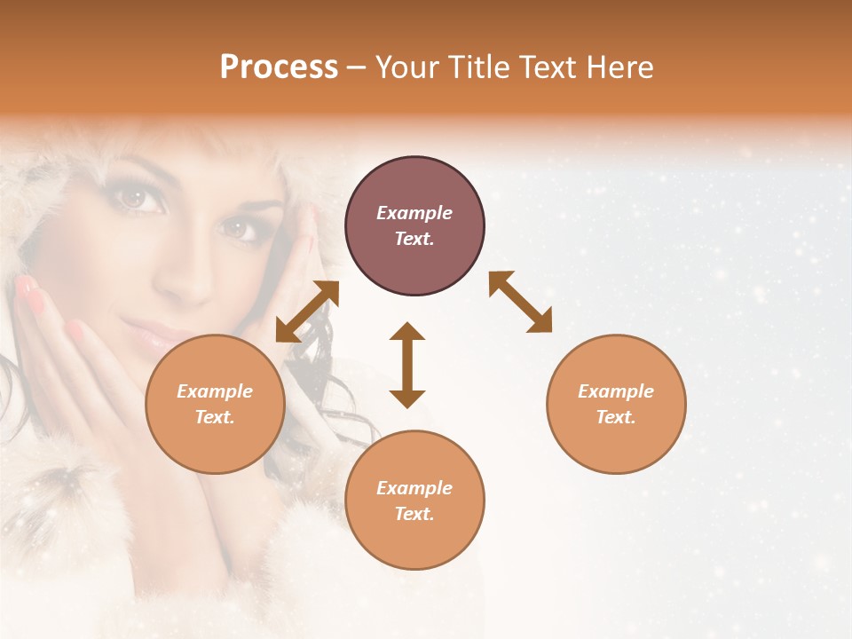 Portrait Woman Cheerful PowerPoint Template