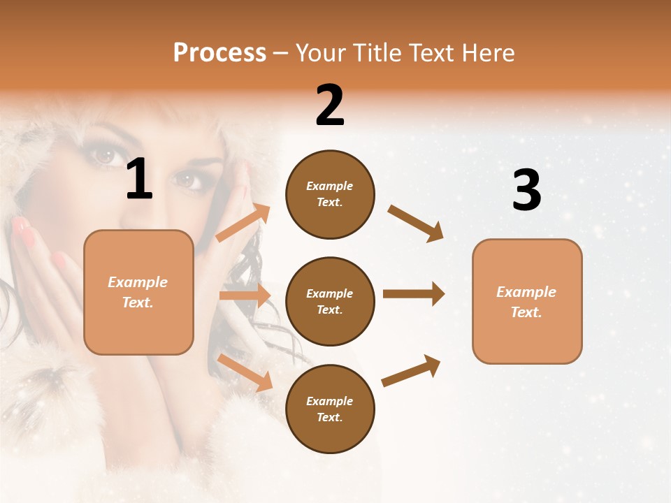 Portrait Woman Cheerful PowerPoint Template