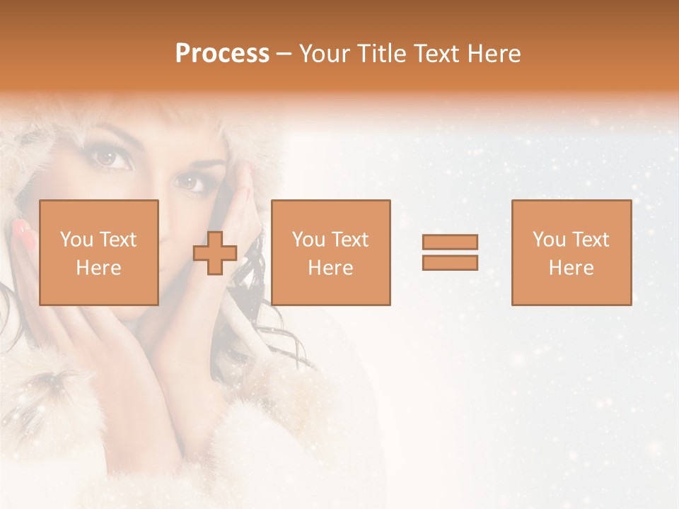 Portrait Woman Cheerful PowerPoint Template