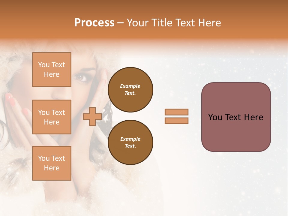Portrait Woman Cheerful PowerPoint Template