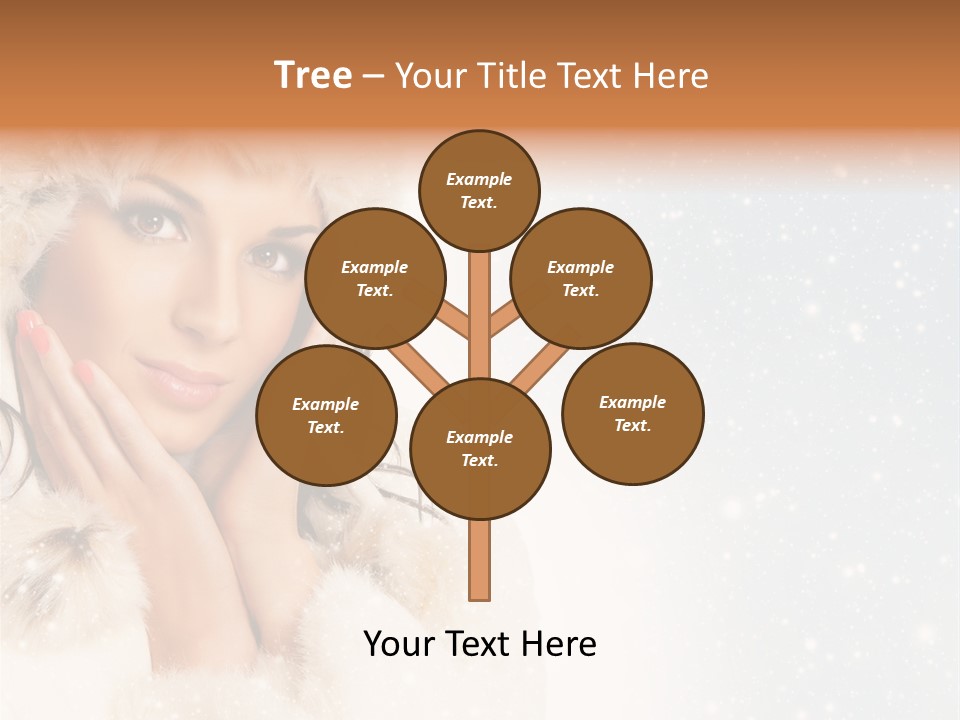 Portrait Woman Cheerful PowerPoint Template