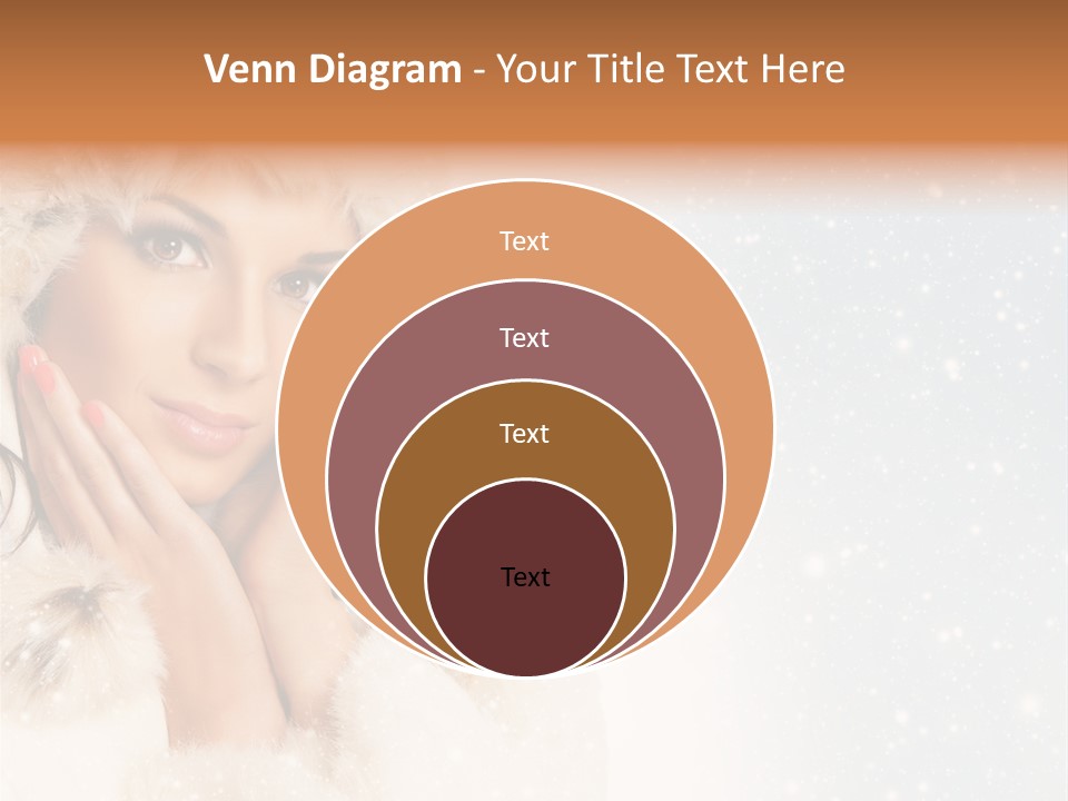 Portrait Woman Cheerful PowerPoint Template